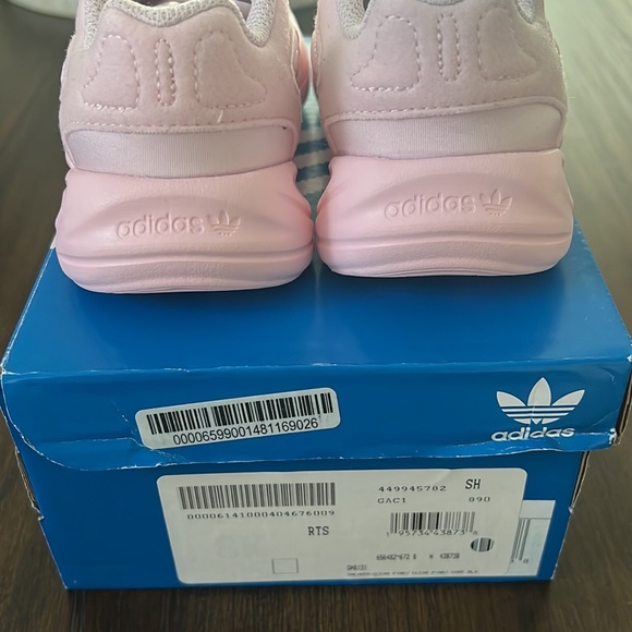 GIRL PINK TODDLER ADIDAS OZELIA CLEAR PINK 8C - 8 CUTE FASHION HOT SNEAKERS - Picture 6 of 7